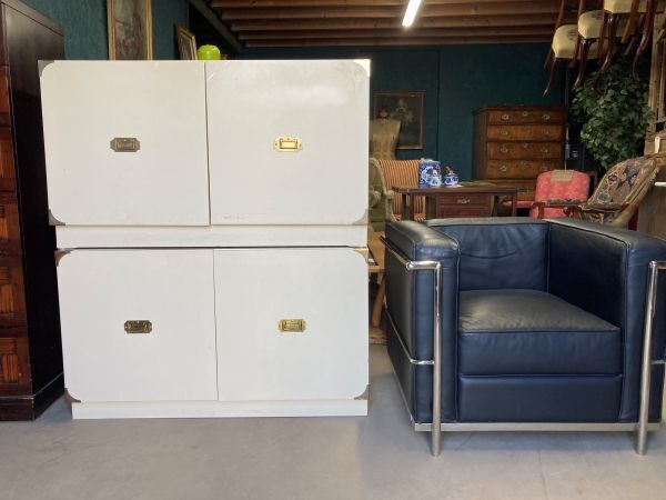 photo furniture A Pair Of Mid Century Stackable Modular Storage Cabinets