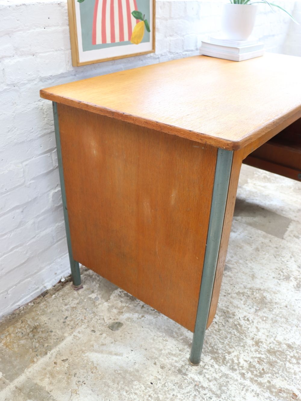 Beautiful Vintage French Jean Prouvé Desk photo for sale