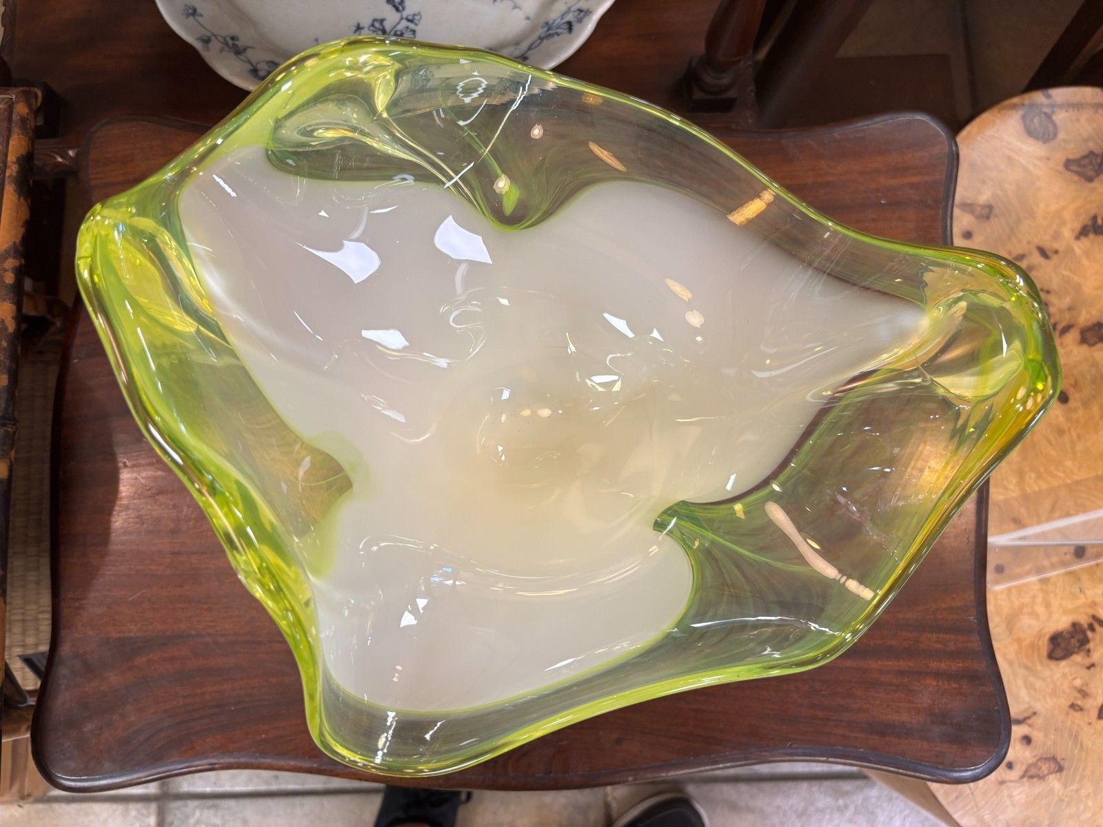 Stunning 2003 Tina Cooper Great Barrier Reef Collection Art Glass Vase/ Bowl photo buy