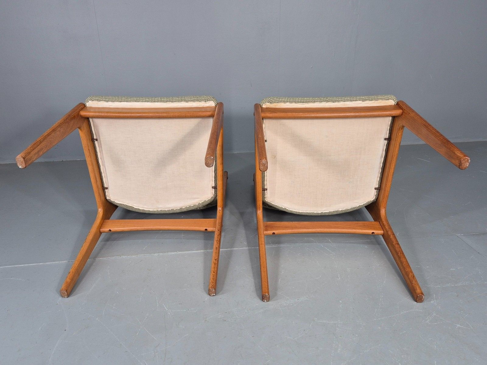 6 Vintage Uldum Dining Chairs Teak Frame 1970s Danish Retro New Seats Eb12166 photo vintage