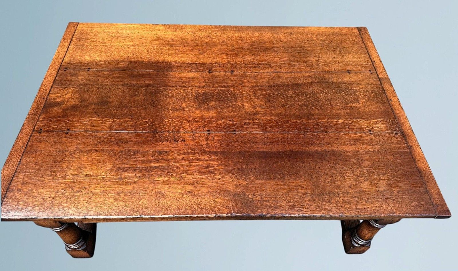 photo for sale Large Oak Two Drawer Coffee Table