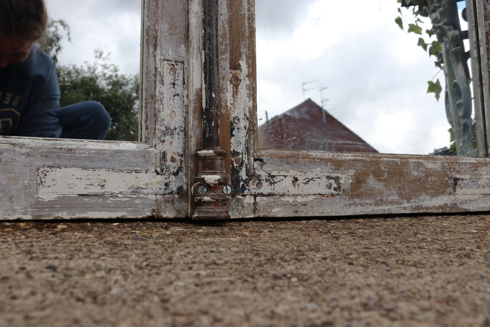 photo for sale Antique French Chateau Floor Standing Mirror Doors 195 Cm High