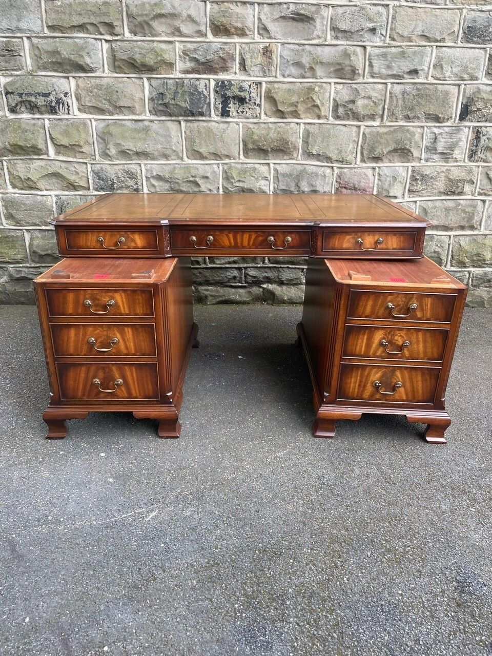 Quality Walnut Partners Pedestal Desk 5ft Wide photo for sale