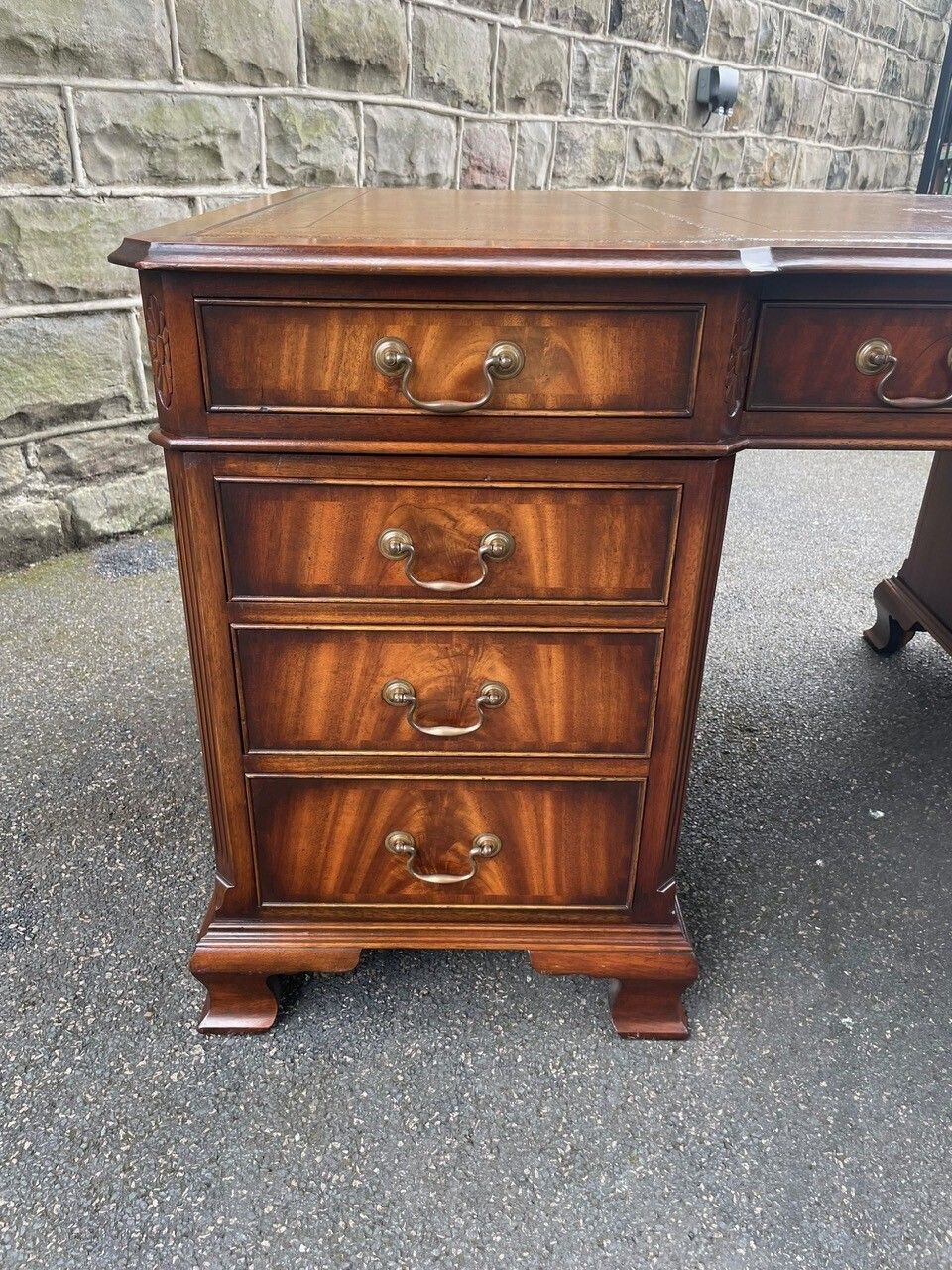 photo buy Quality Walnut Partners Pedestal Desk 5ft Wide