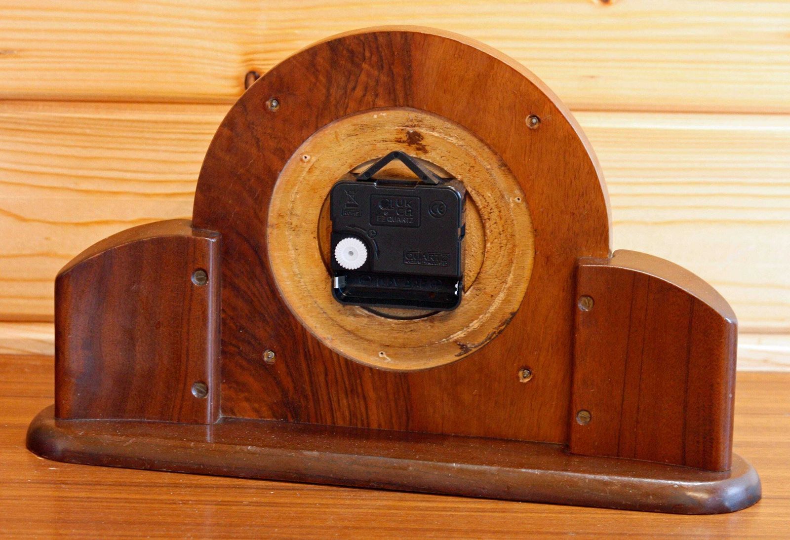 Vintage Wooden Mantel Clock   31cm Retro Mid Century Desk Clock Antique Off The Wall Clocks photo 70.0