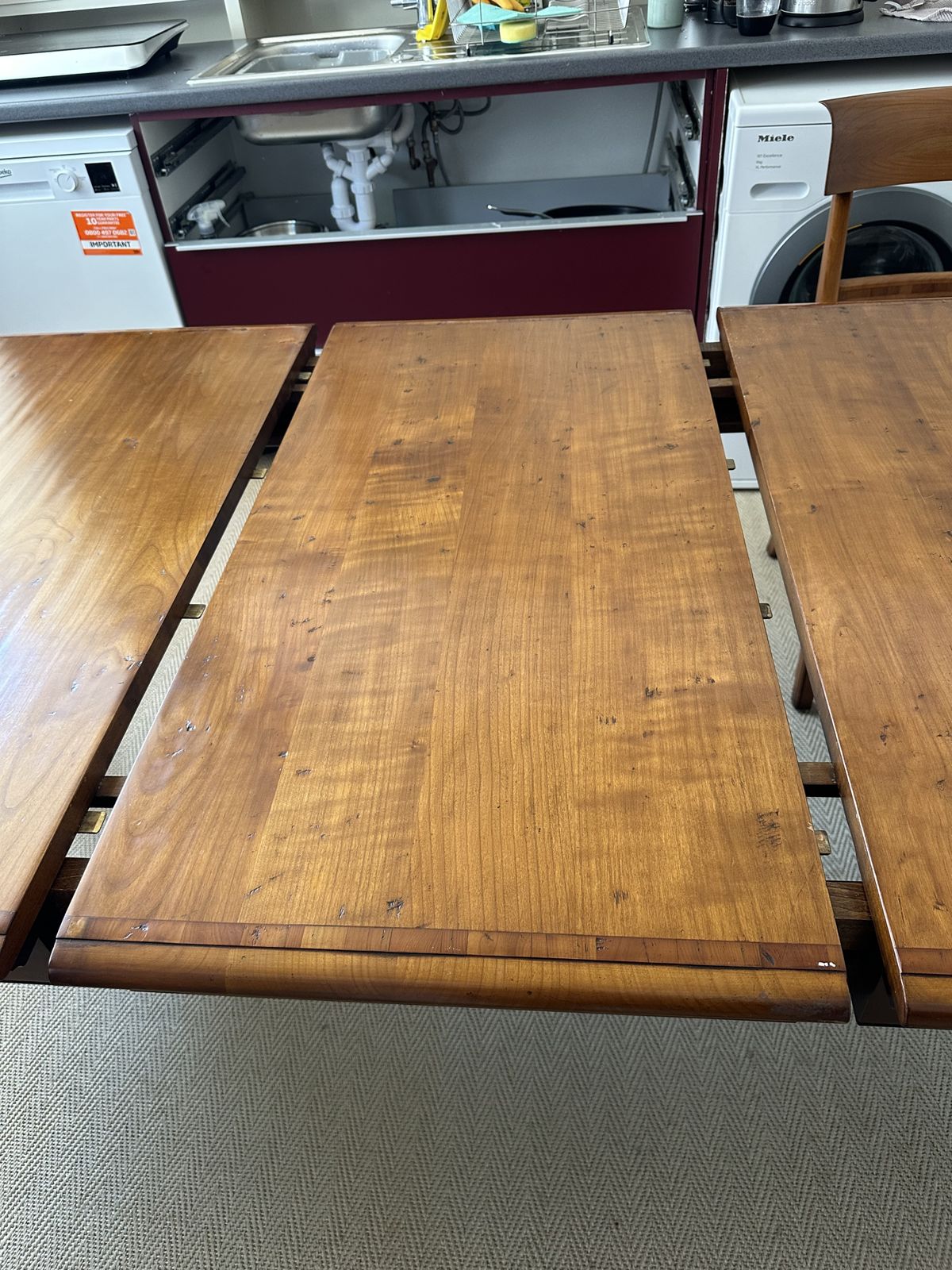 Cherry Wood Dining Table And Chairs Set photo Furniture
