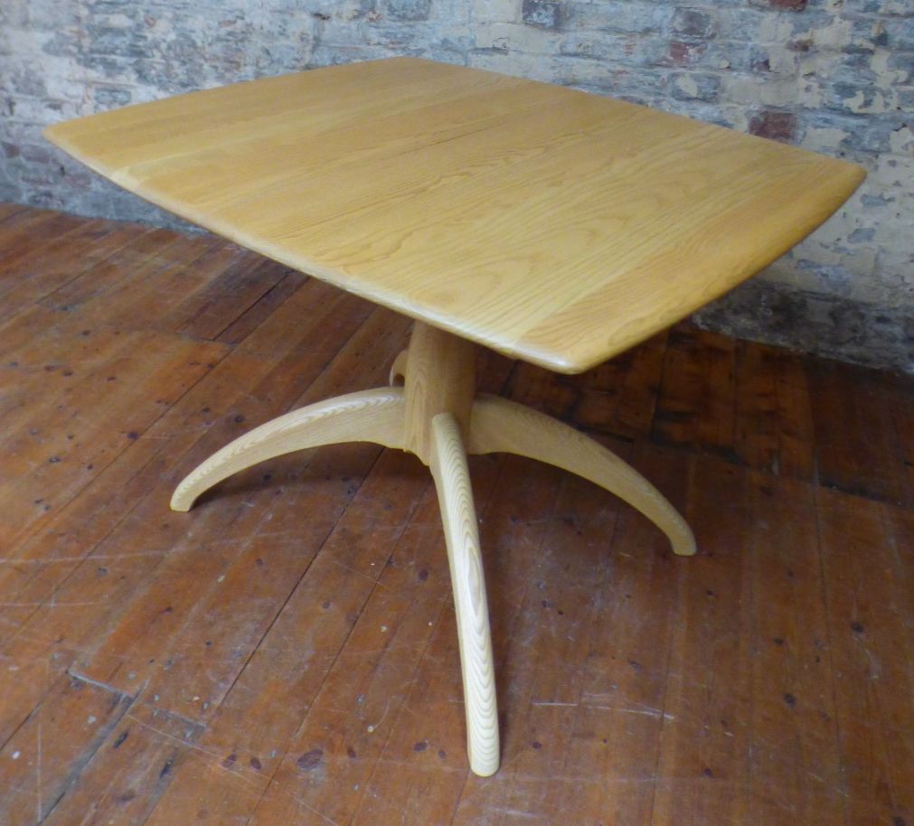 Modern Ercol Model 1192 Extendable Pedestal Windsor Dining Table Uk Deliver Vgc