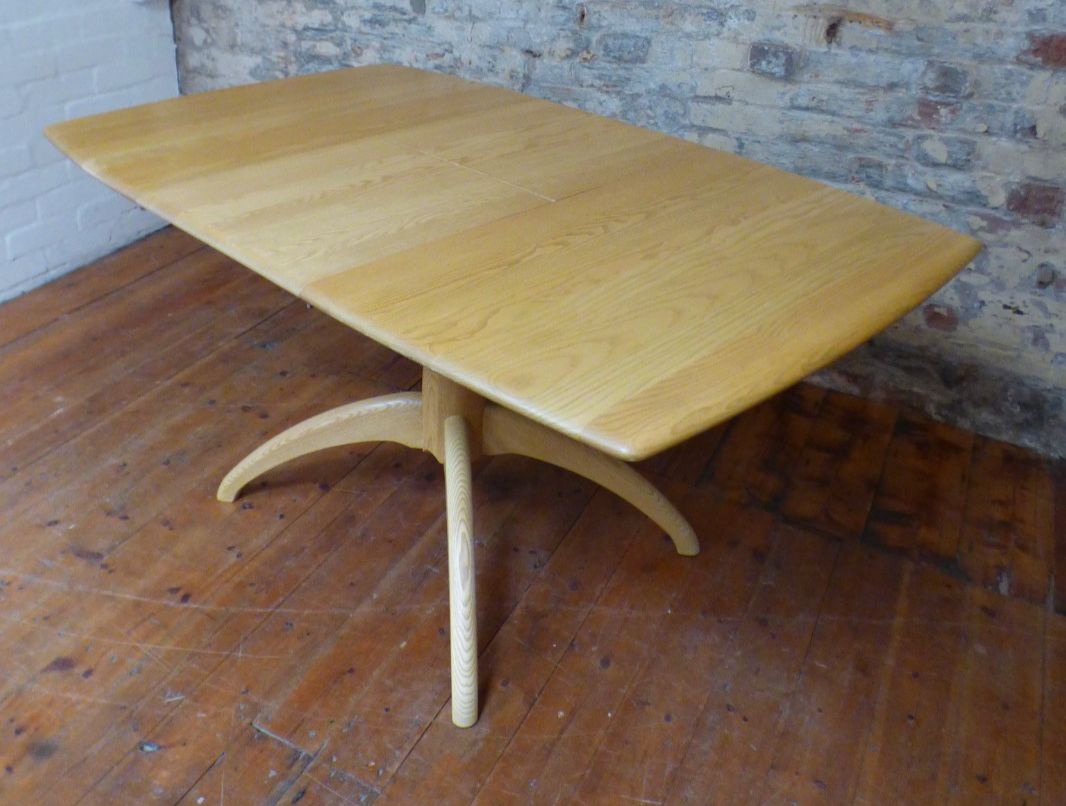 photo for sale Modern Ercol Model 1192 Extendable Pedestal Windsor Dining Table Uk Deliver Vgc
