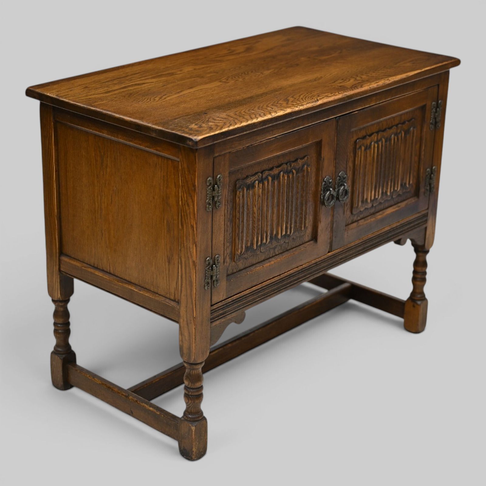 Old Charm Music Vinyl Record Player Cabinet Light Oak #1791 Free Uk Delivery photo Furniture