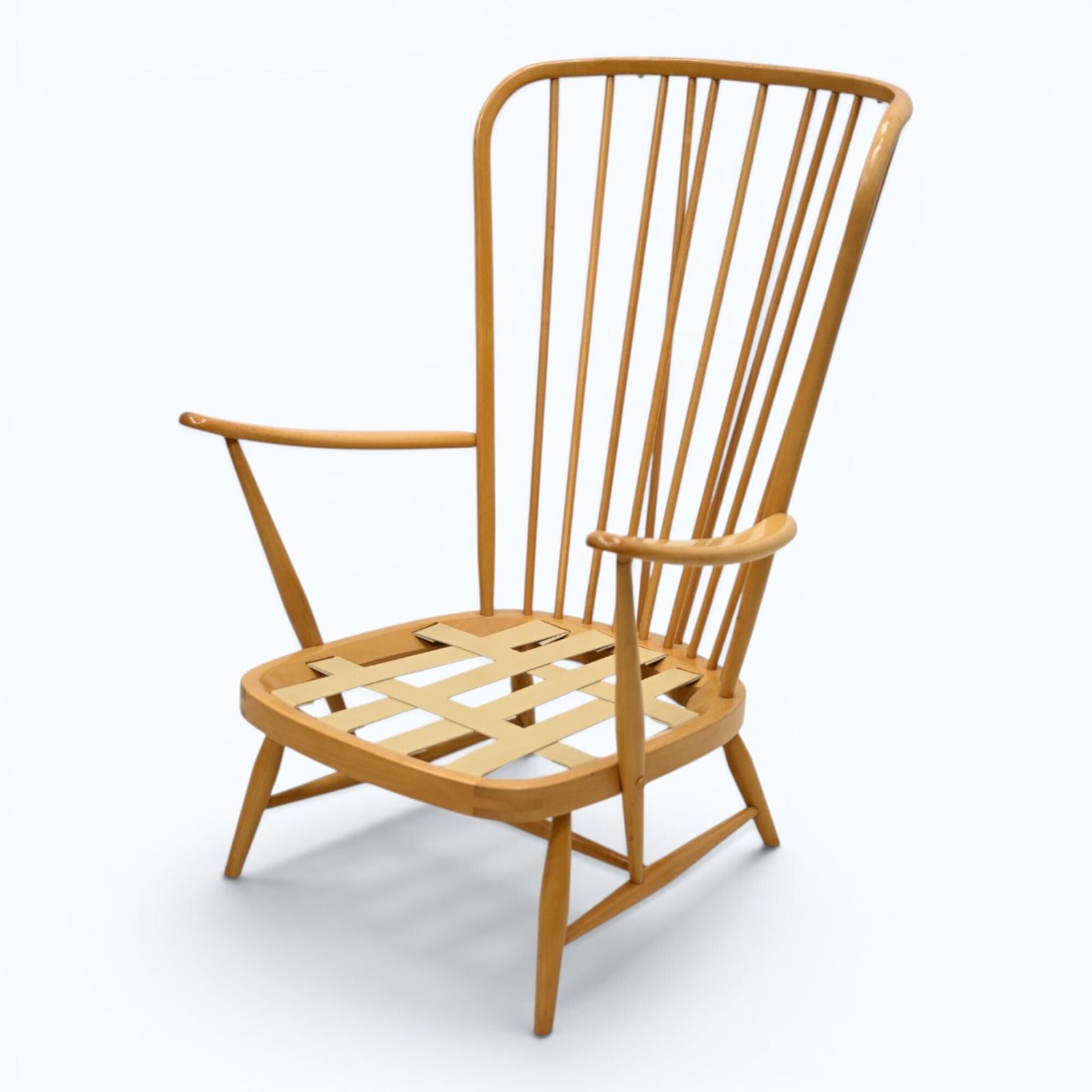 photo vinterior Ercol Evergreen Easy Chair Armchair Light Finish Model 478 Free Uk Delivery*