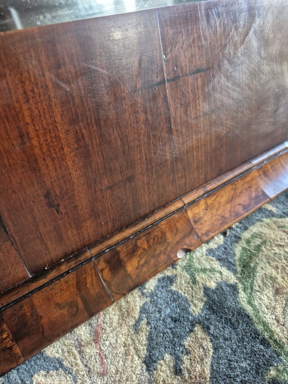 photo furniture An Amazing 19th C Italian Pier Mirror Winged Putti , Satine, Walnut And Poplar
