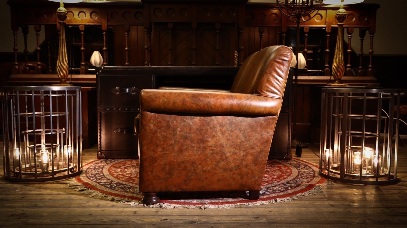 photo vintage Stunning Tetrad Prince Midi 2 Seater Leather Club Small Sofa Brompton Tan 🚚🇬🇧