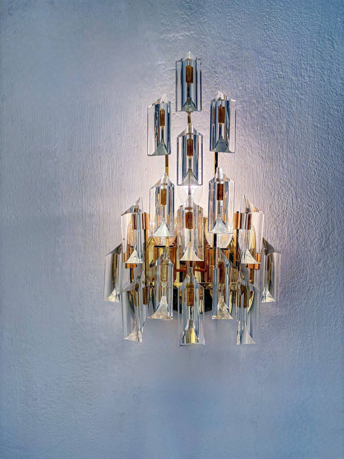 Pair Of Oscar Torlasco, Murano Glass, Italy, 1970s photo Lighting