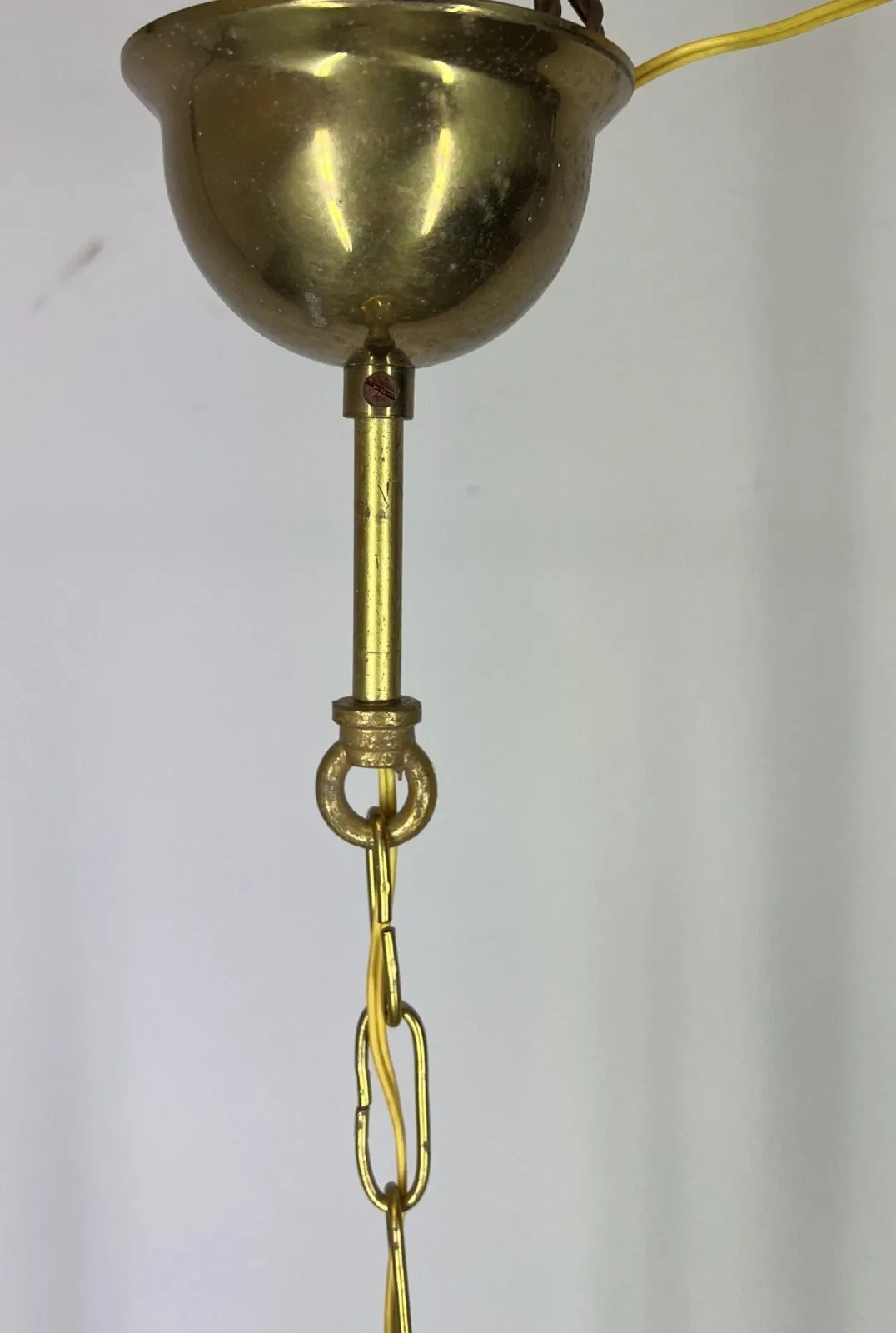 Ceiling Lamp Vintage Style Brass Pendant Chandelier Lantern Light Lot 5254 photo vintage