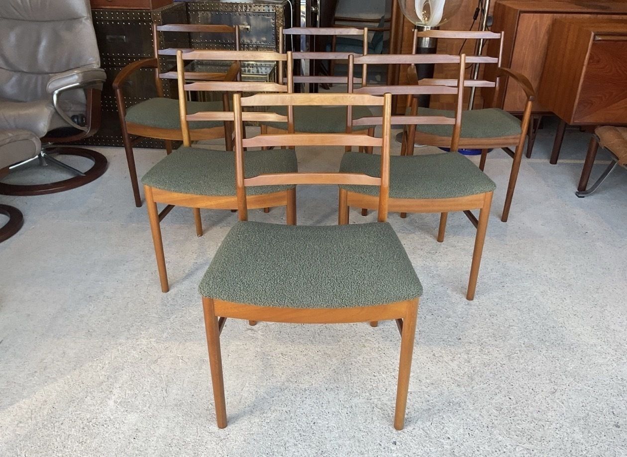 photo buy Set Of 6 Dining Chairs By McIntosh Mid Century Vintage Danish Style