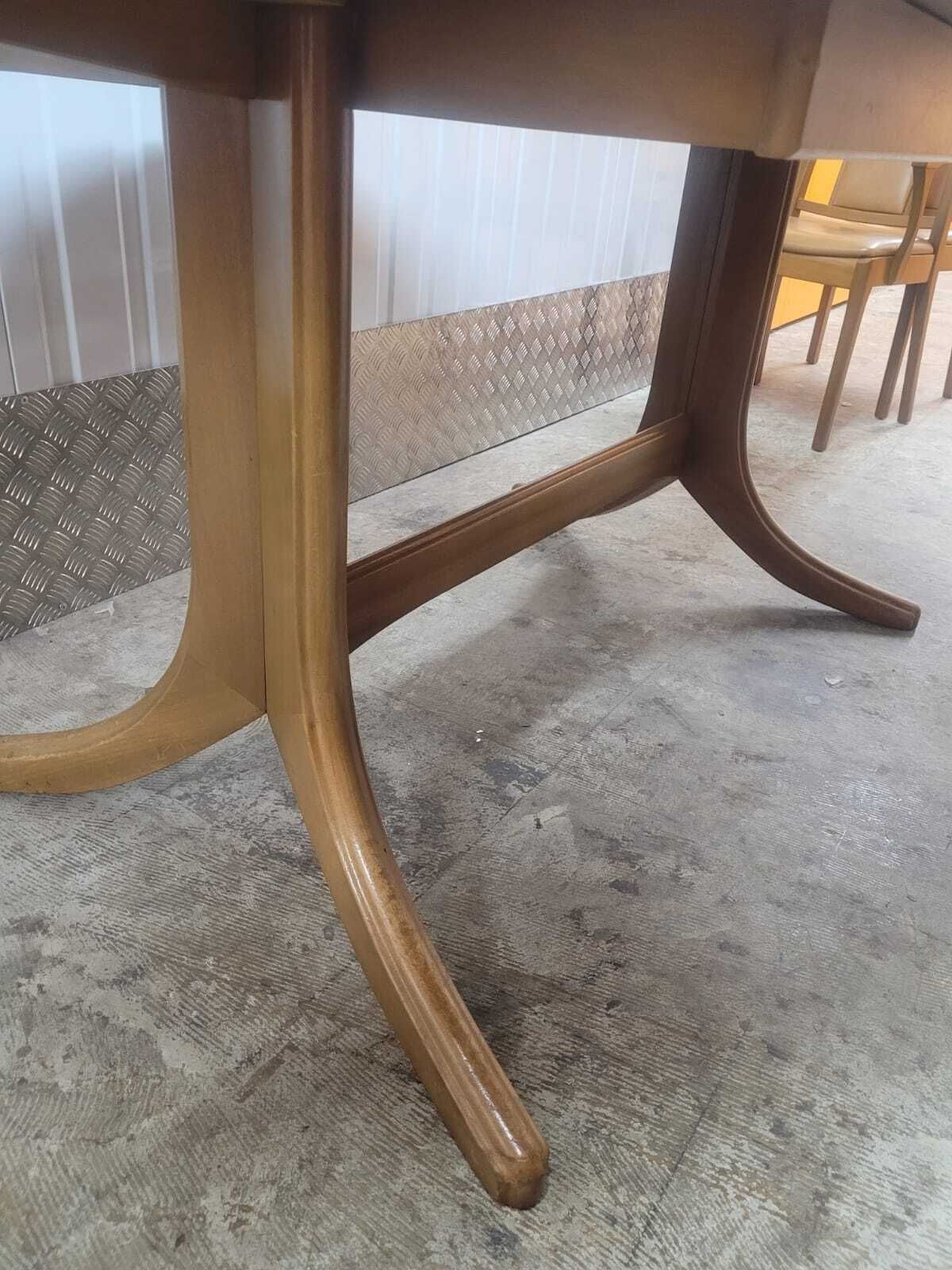 Nathan Extendable Dining Table And Five Chairs Mid Century photo Furniture