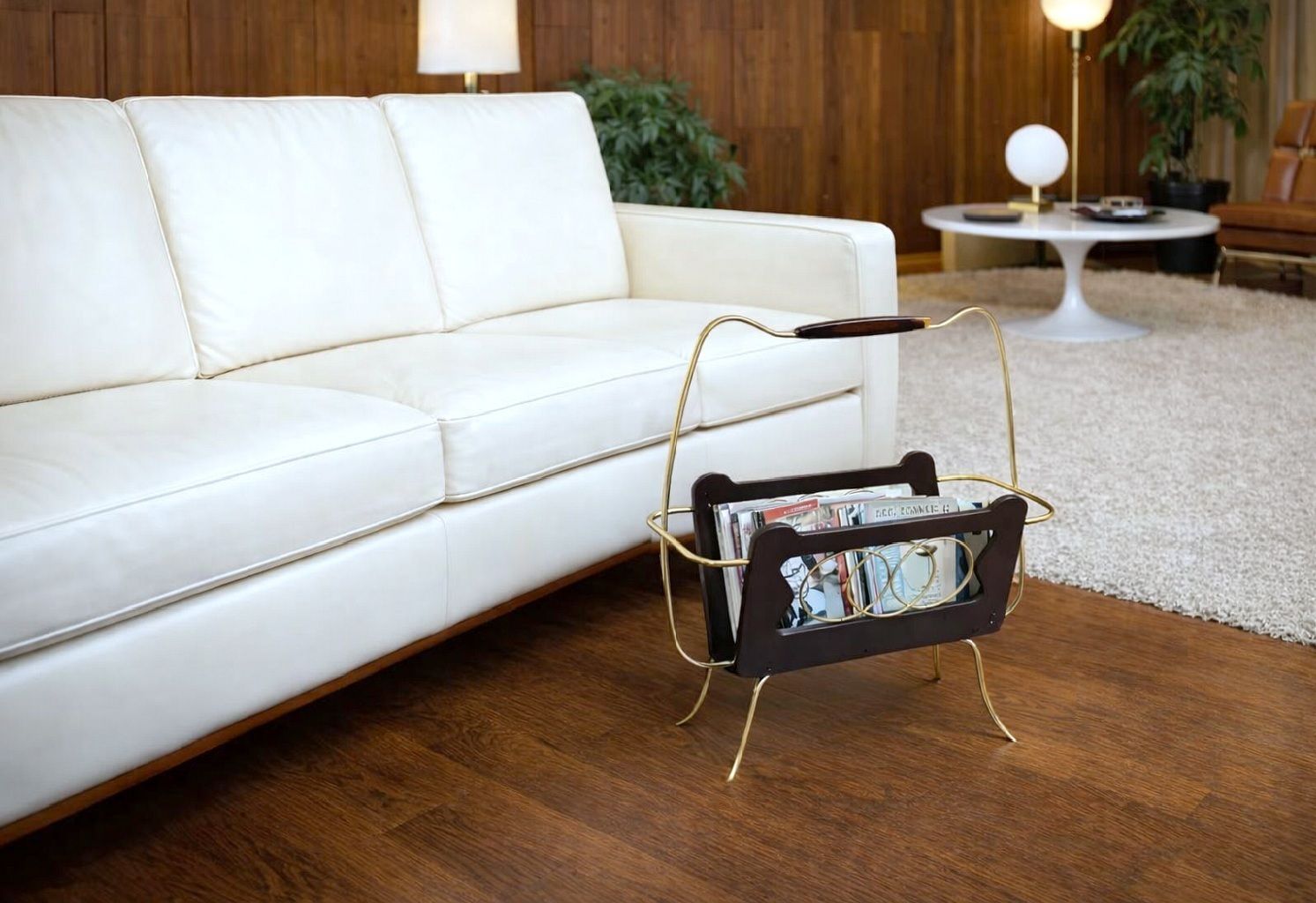 Woonaccessoires Mid Century tijdschriftenrek / Design By Gio Ponti / Italy '50 photo