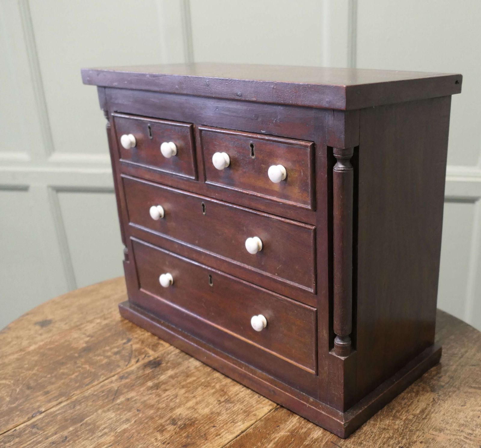 19th Century Miniature Scotch Chest, Apprentice Piece A Very Attractive Piece photo Furniture