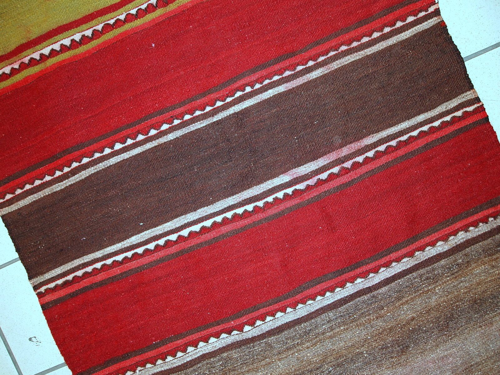Handmade Vintage  Kilim Runner 80cm X 290cm 1950s Wool Rug photo buy