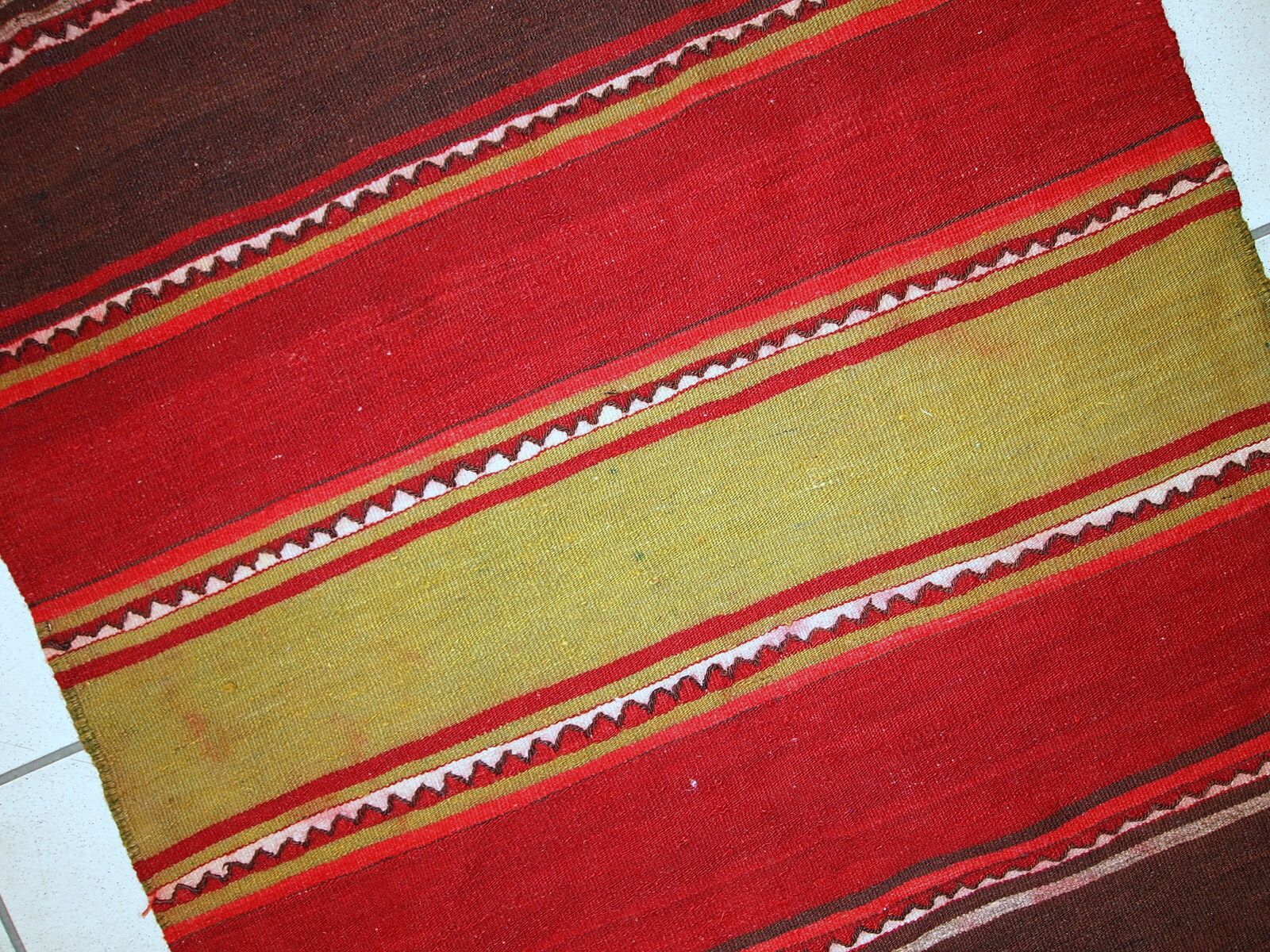 photo furniture Handmade Vintage  Kilim Runner 80cm X 290cm 1950s Wool Rug