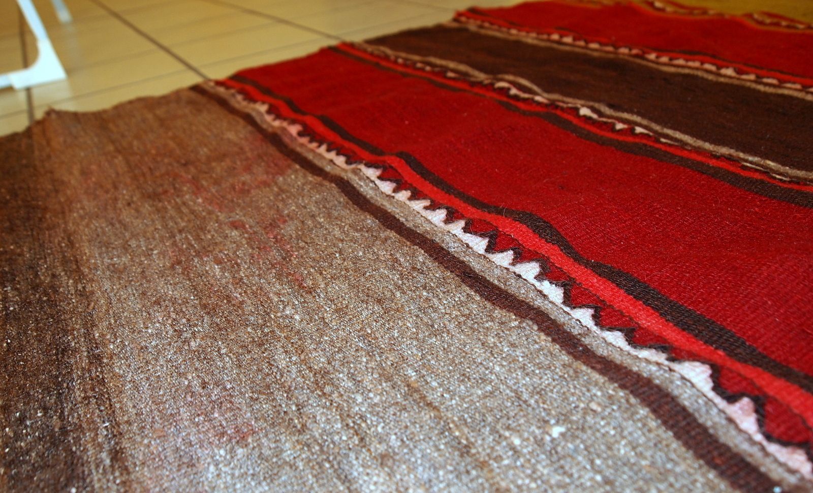 Textiel Handgemaakte vintage kilim loper 80 cm x 290 cm – jaren 1950, wollen vloerkleed photo