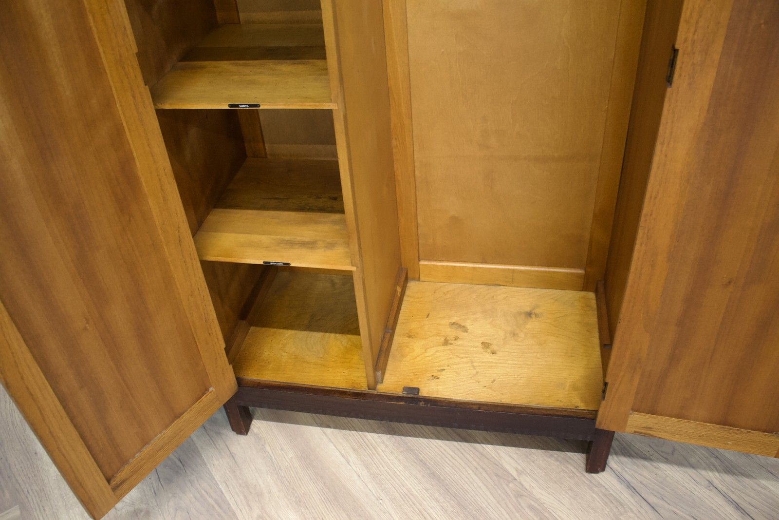 Furniture Vintage Art Deco Style Oak Compact Compactum Wardrobe, 1930s, #1788 photo