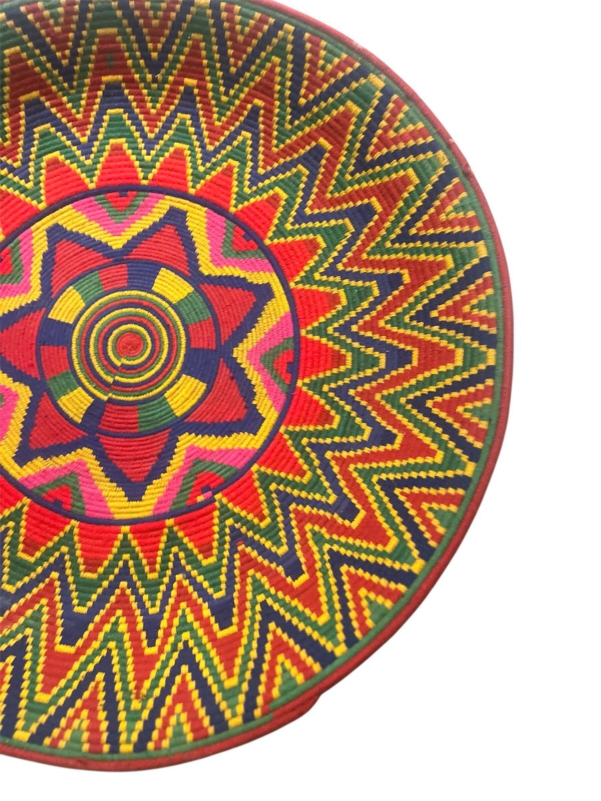 Vintage Xl Berber Basket Platter Amazigh Decorative ‘Khobz’ Bread Ware photo Home Decor