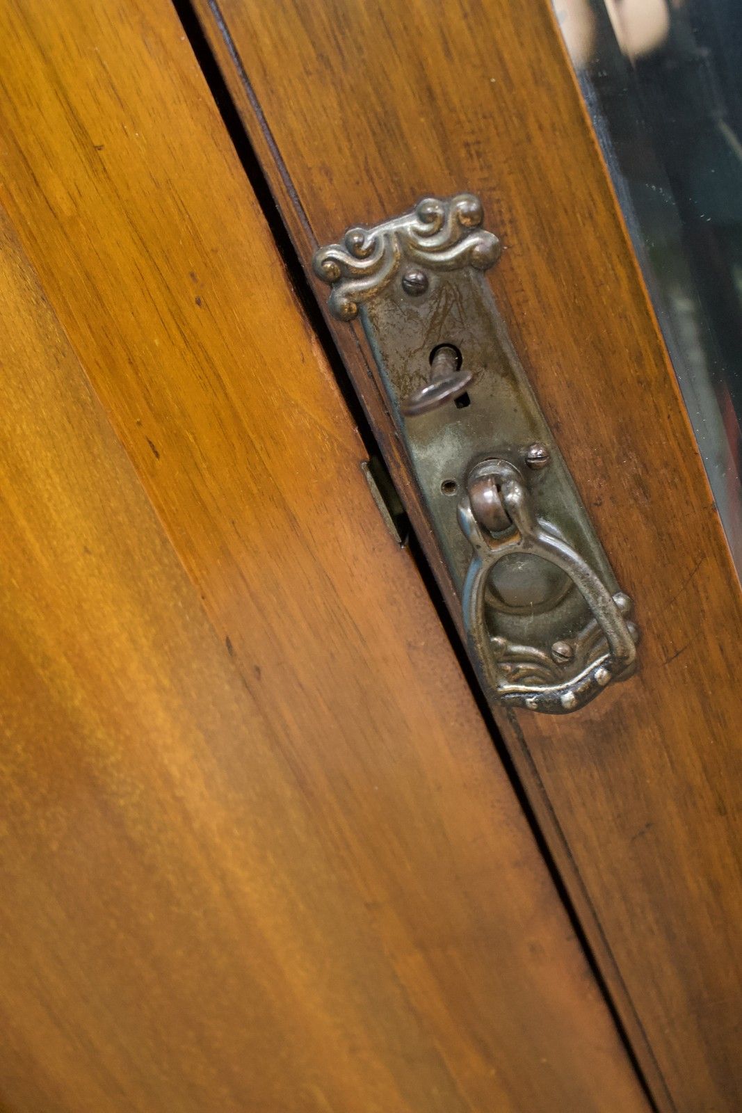 Antique Art Nouveau Mahogany Wardrobe Hall Cupboard, 1900s #1789 photo vintage