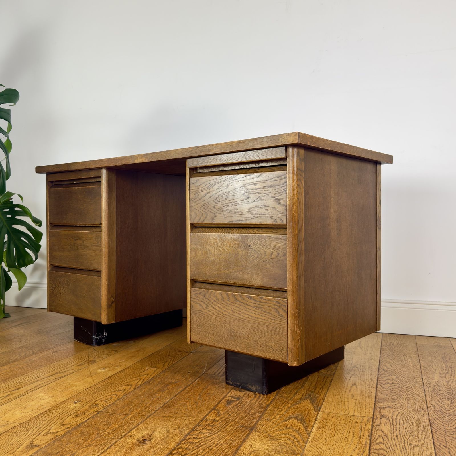 Mid Century Oak Desk, 1960s photo furniture