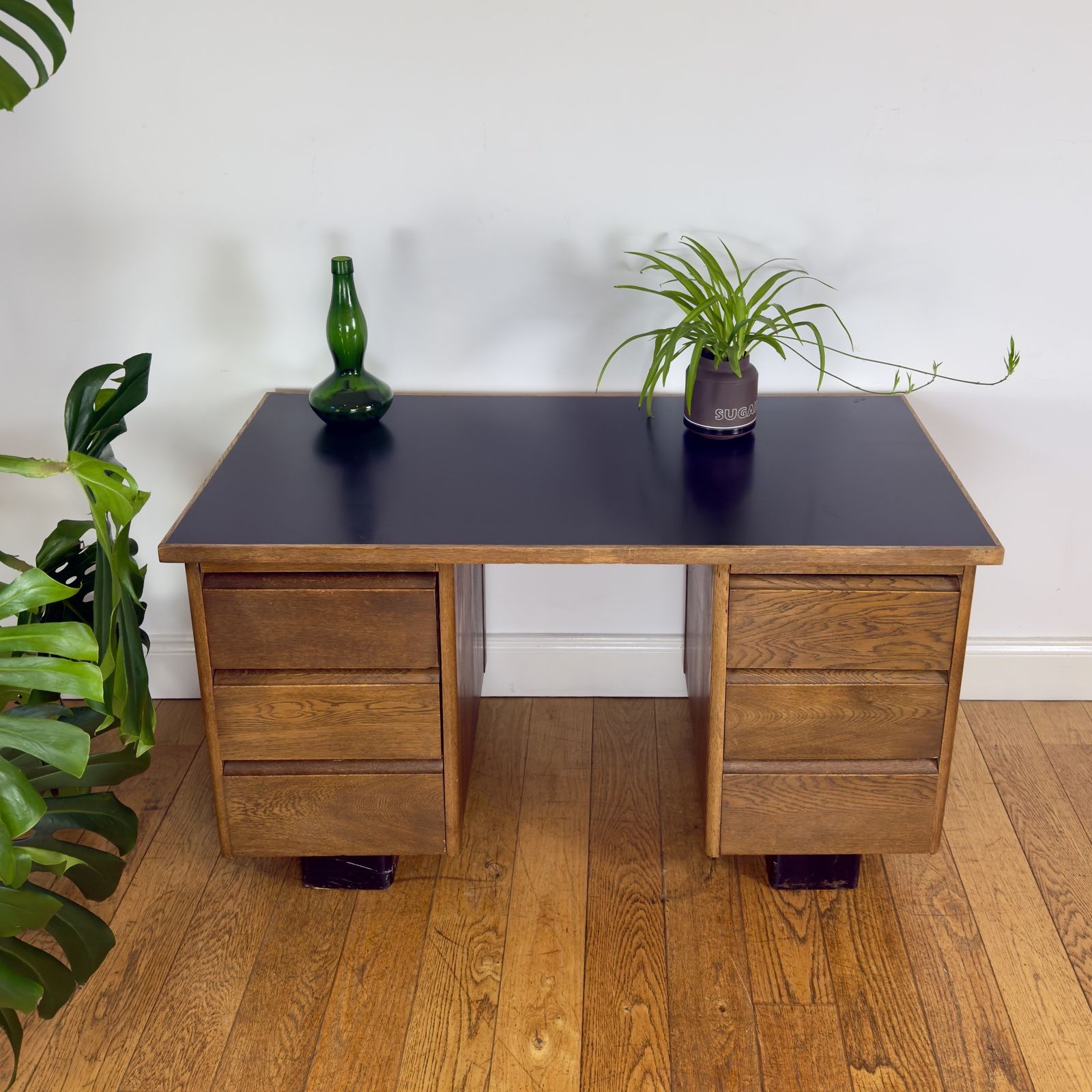 Mid Century Oak Desk, 1960s photo Furniture