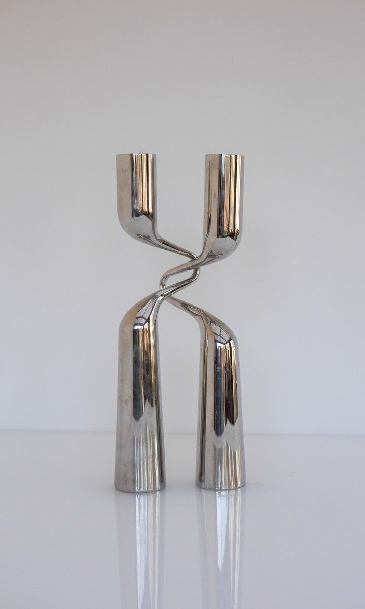 350.0 Vintage Sculptural Kandelaars Van Mikaela Dörfel, Jaren 2000, Set Van 2 photo