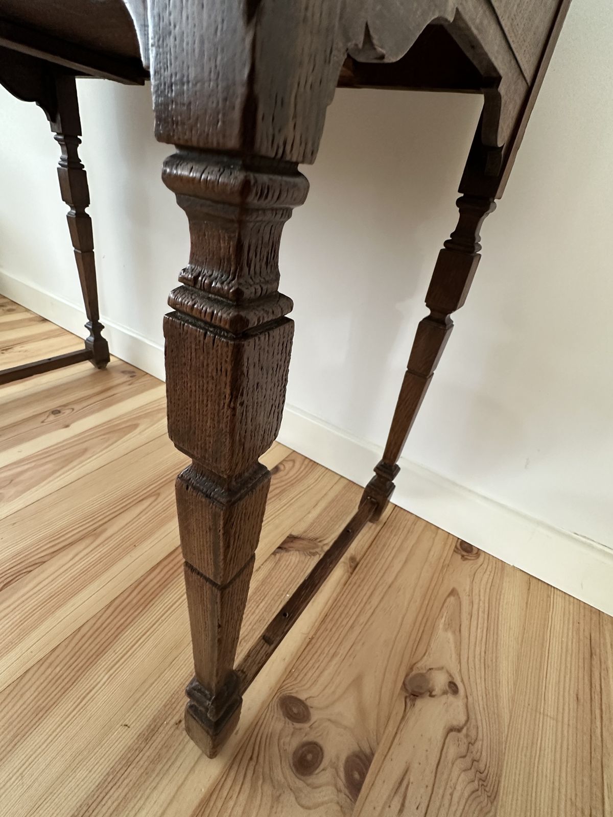 Antique Oak Side Hall Table photo buy