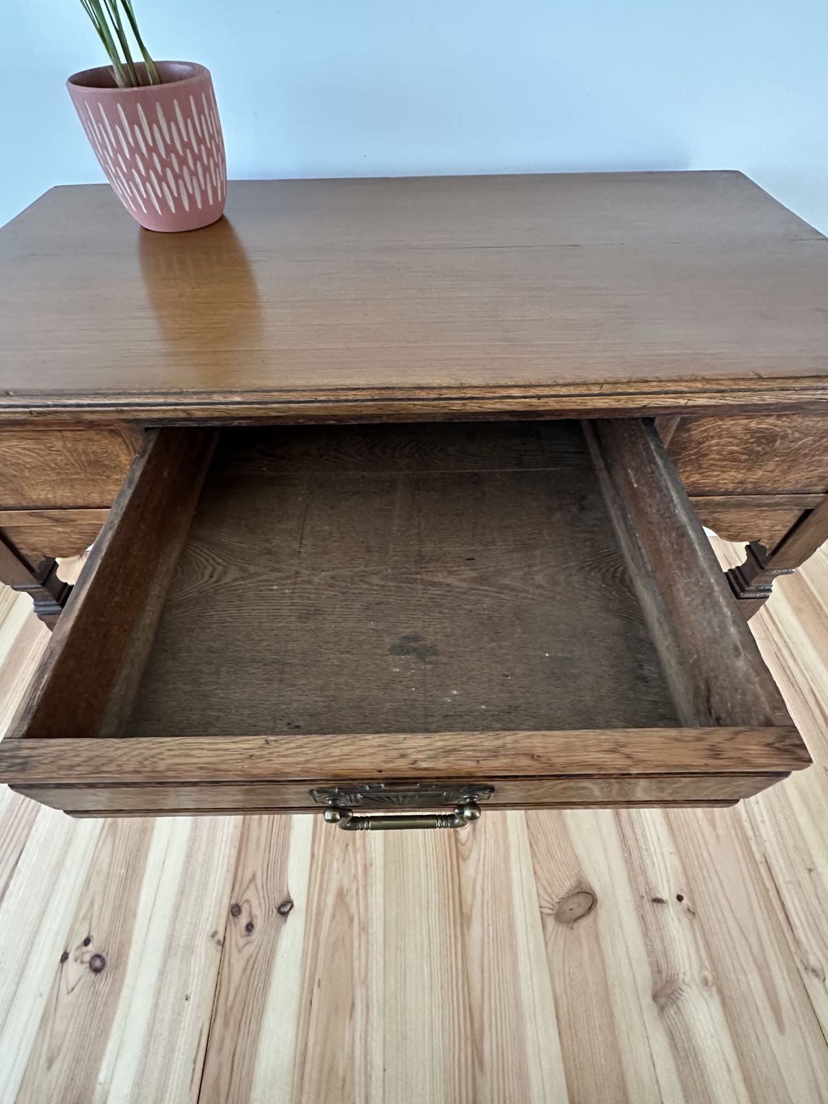 photo vinterior Antique Oak Side Hall Table