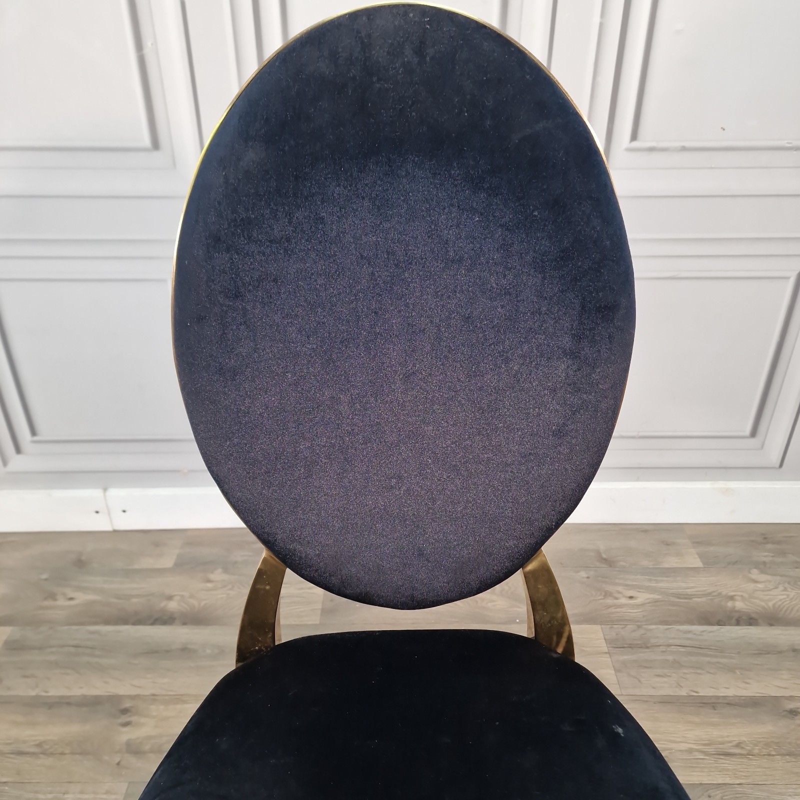 Vintage Dior Style Chair Gold Upholstered Dining Bedroom Seat Retro Mcm photo 80.0