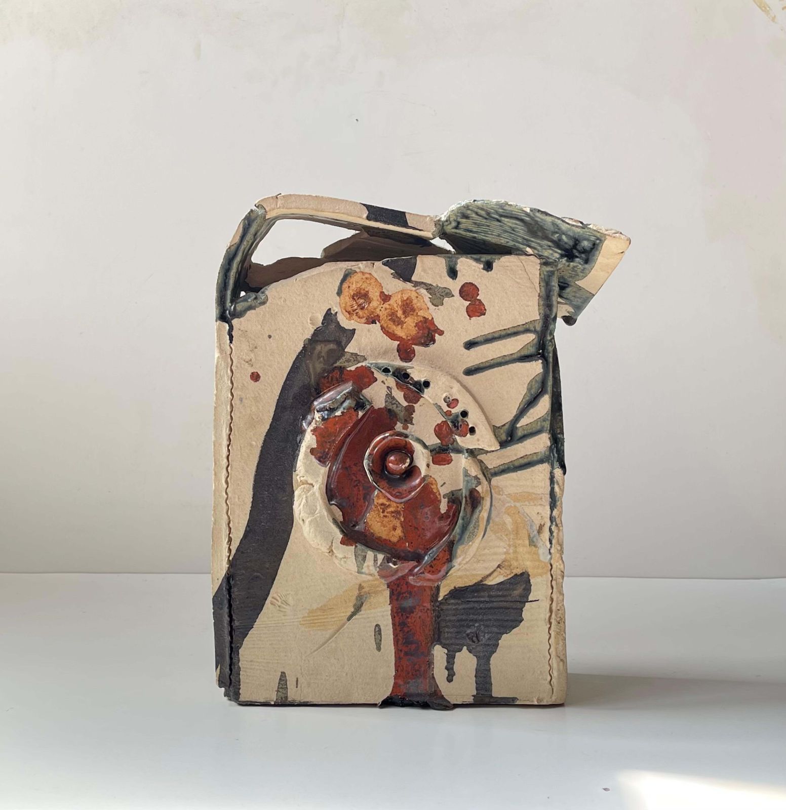 Nell Bernard Leauté Abstract Ceramic Sculpture 'Deconstructed Construct' photo furniture