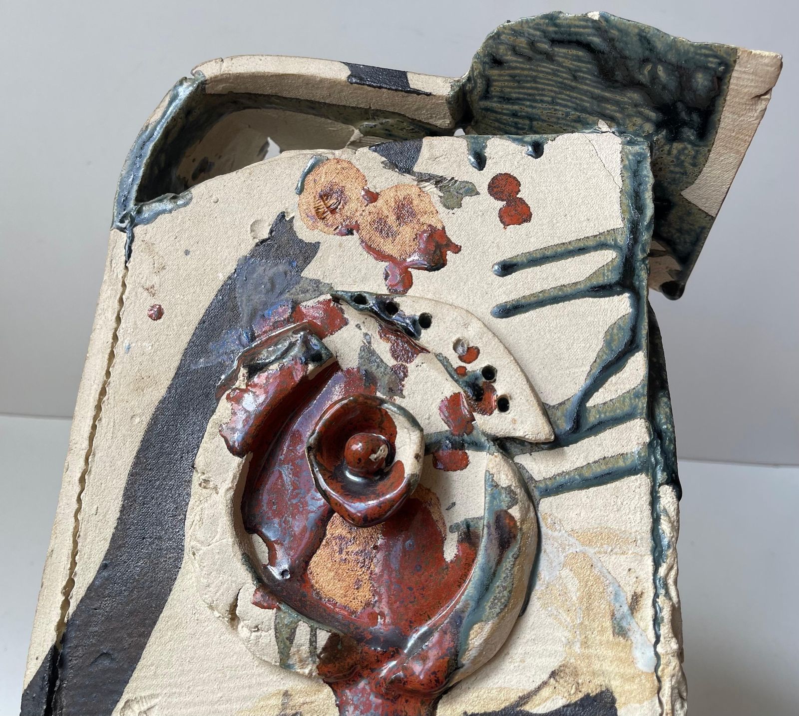Nell Bernard Leauté Abstract Ceramic Sculpture 'Deconstructed Construct' photo buy