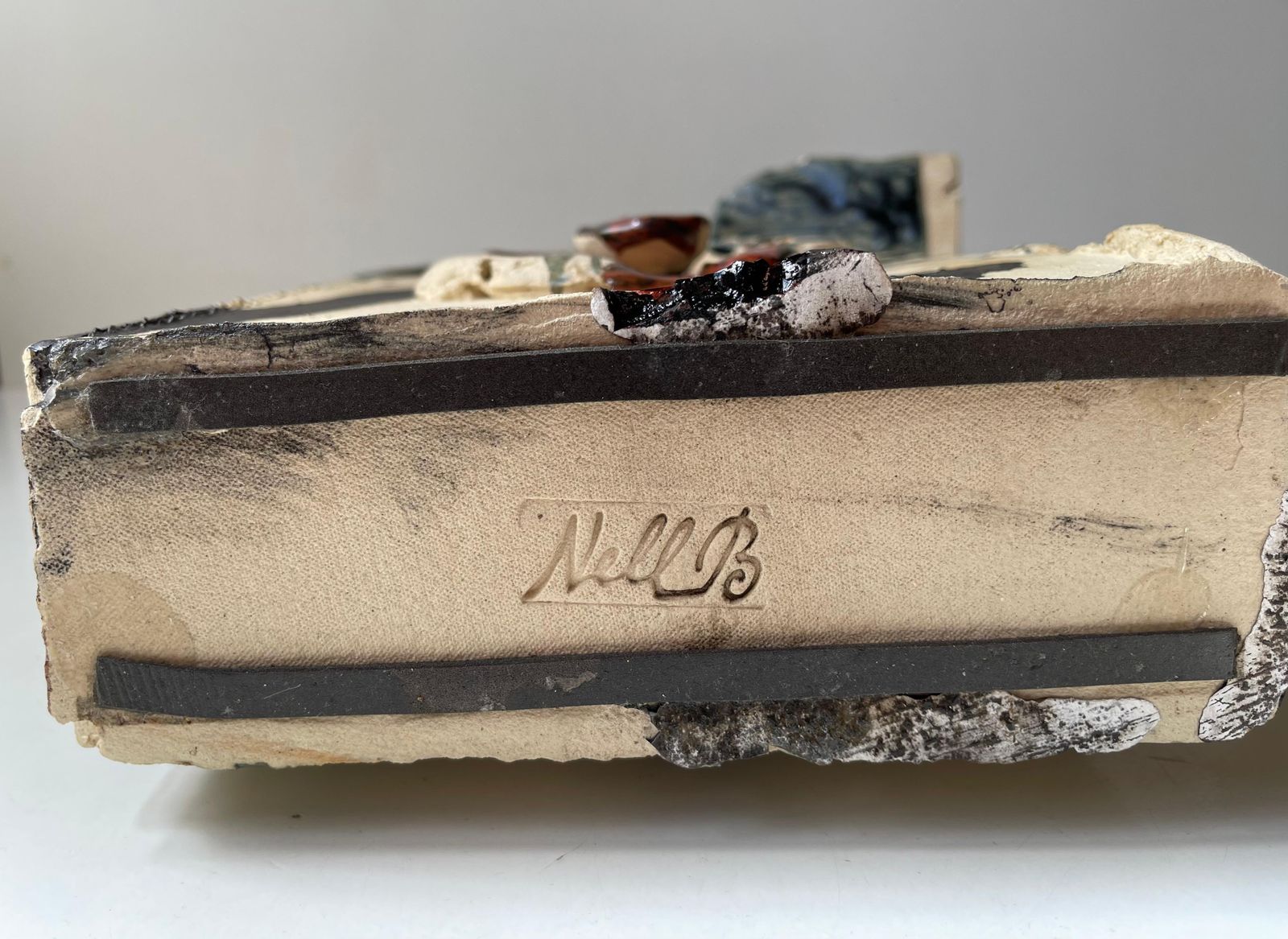 879.0 Nell Bernard Leauté Abstract Ceramic Sculpture 'Deconstructed Construct' photo