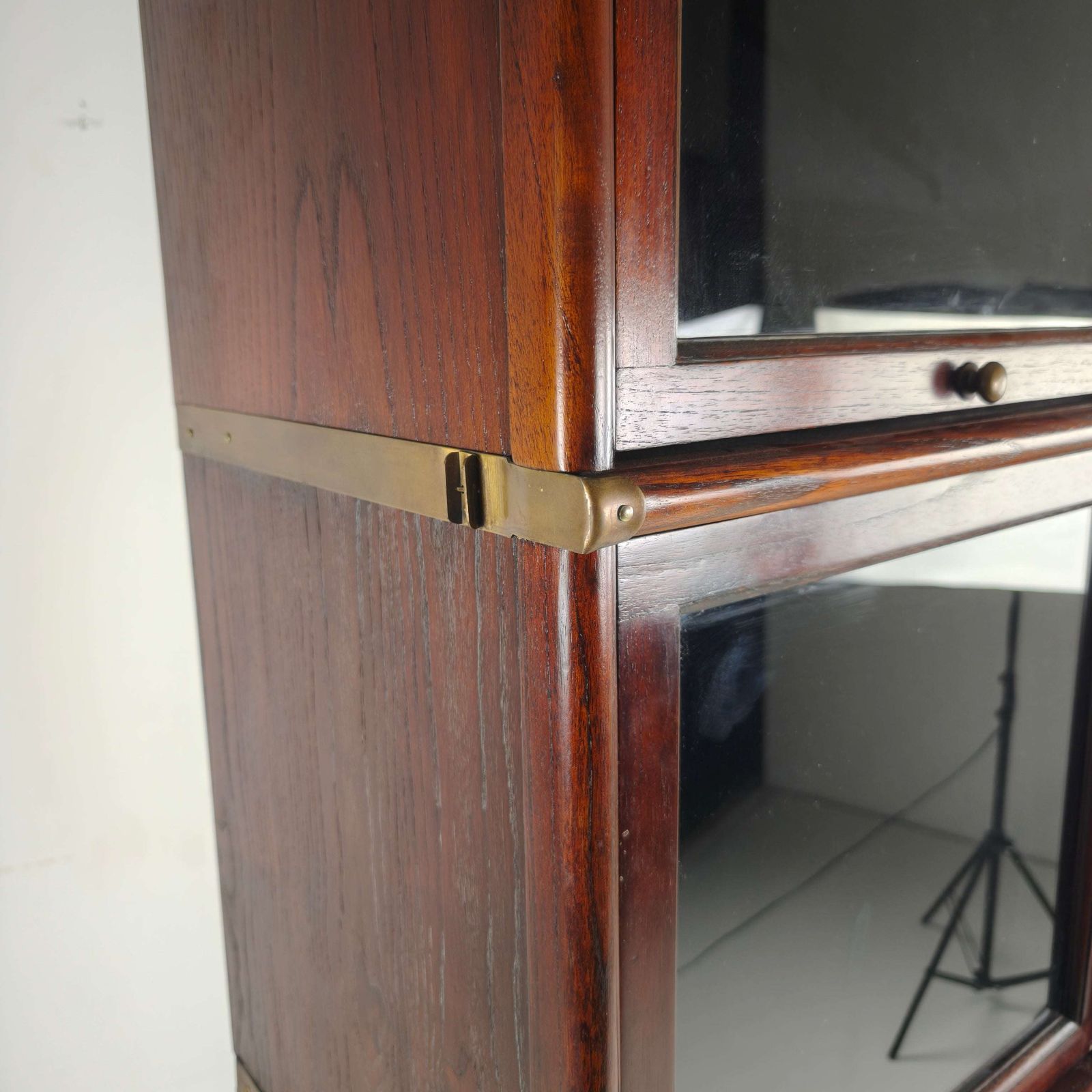 Late 20th Century Hardwood Barrister Bookcase photo 687.0