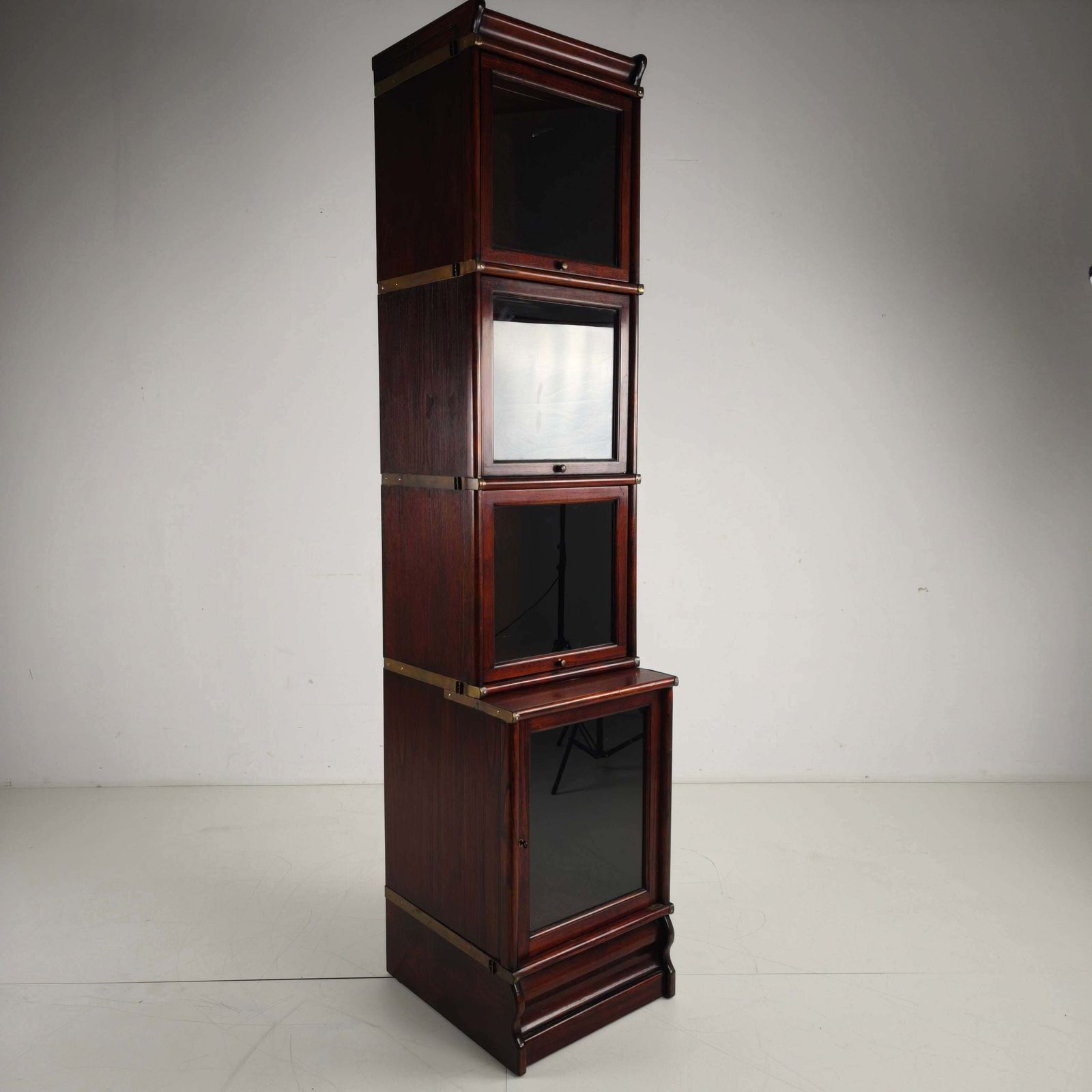 Late 20th Century Hardwood Barrister Bookcase photo buy