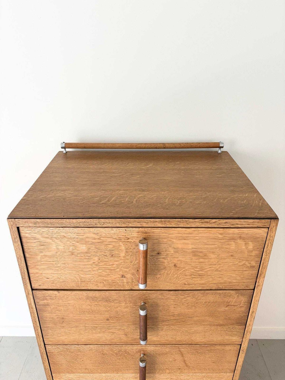 Art Deco Chest Of Drawers Dresser With Chrome Details photo buy
