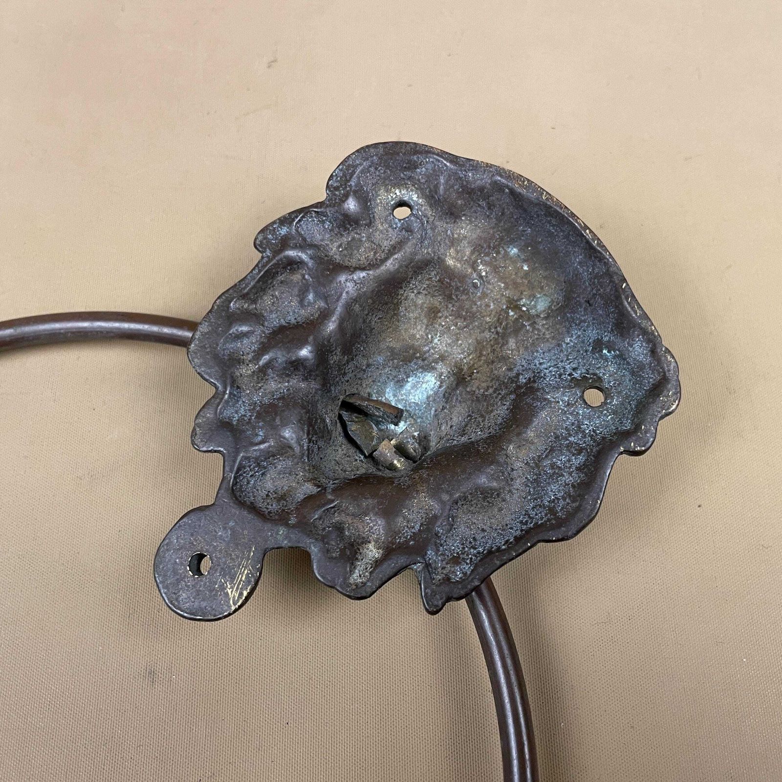 Lion Head Towel Ring Brass Wall Holder Victorian Style Bathroom Towel Rail Hand Towel Holder photo buy
