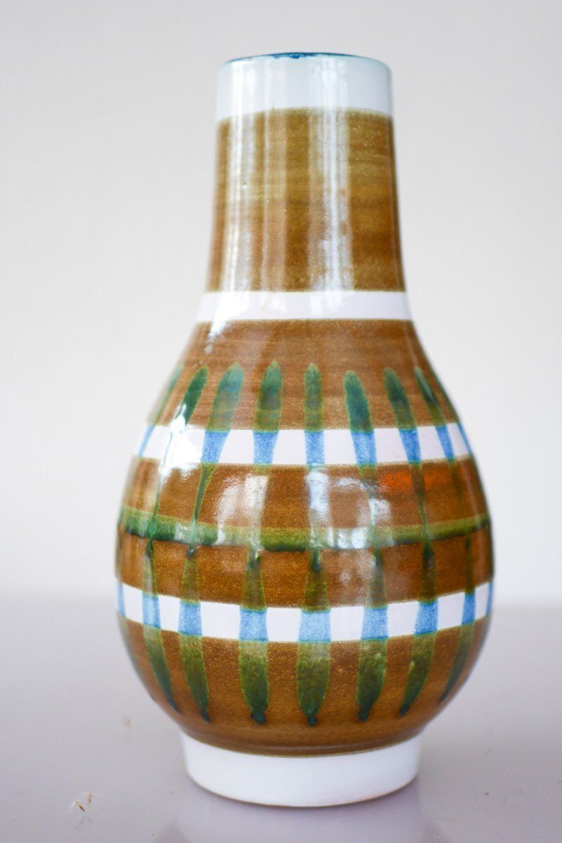 Vase Faenza par Ingrid Atterberg pour Upsala Ekeby, Suède, 1960 photo vintage