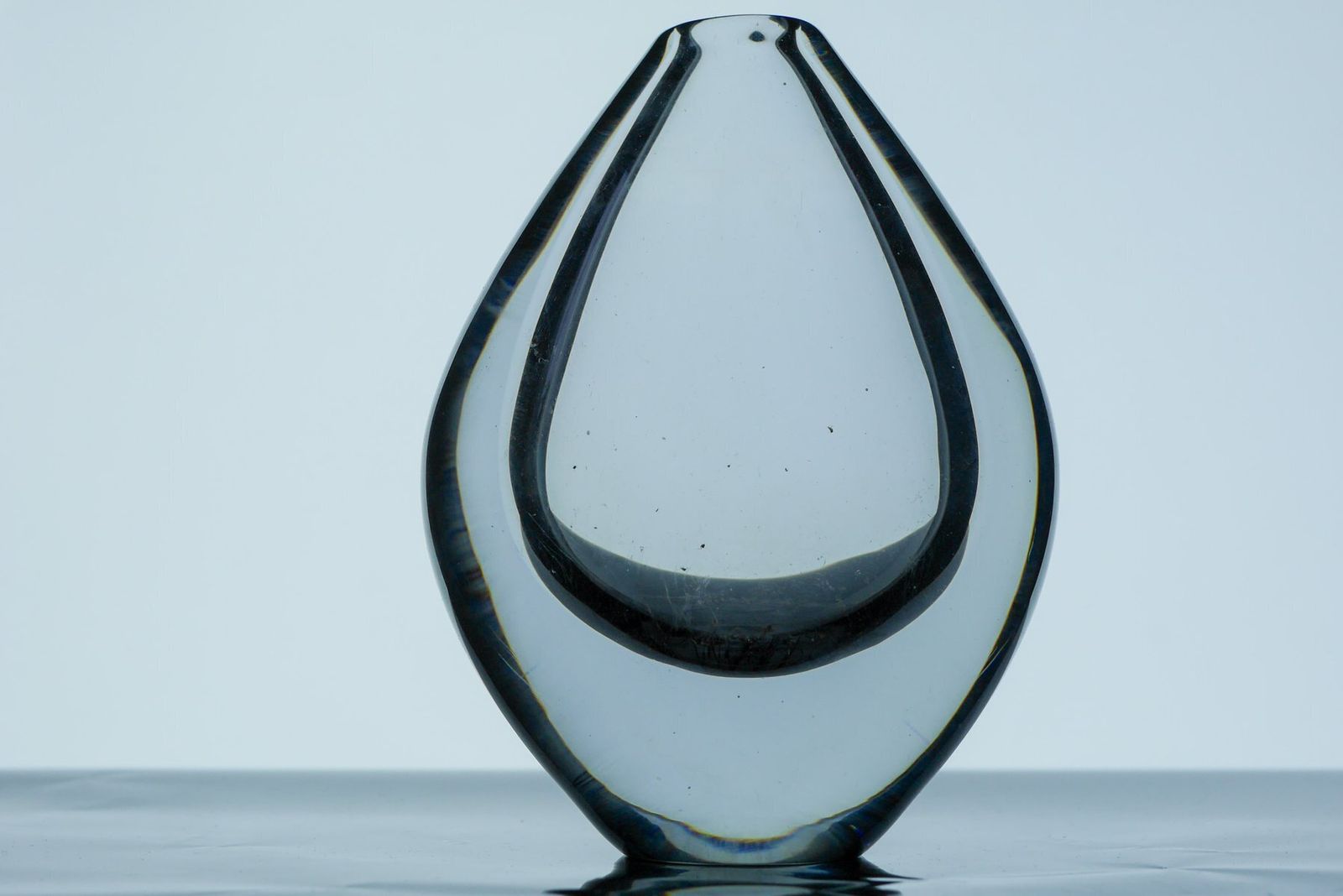 Crystal Lucid Drop Glass Vases By Sven Palmqvist For Orrefors, Sweden, 1950s, Set Of 3 photo buy