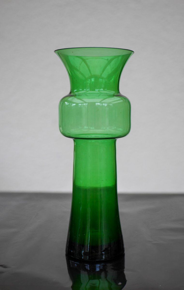 photo for sale Large Green Tang Li Vase By Morales Schildt For Kosta