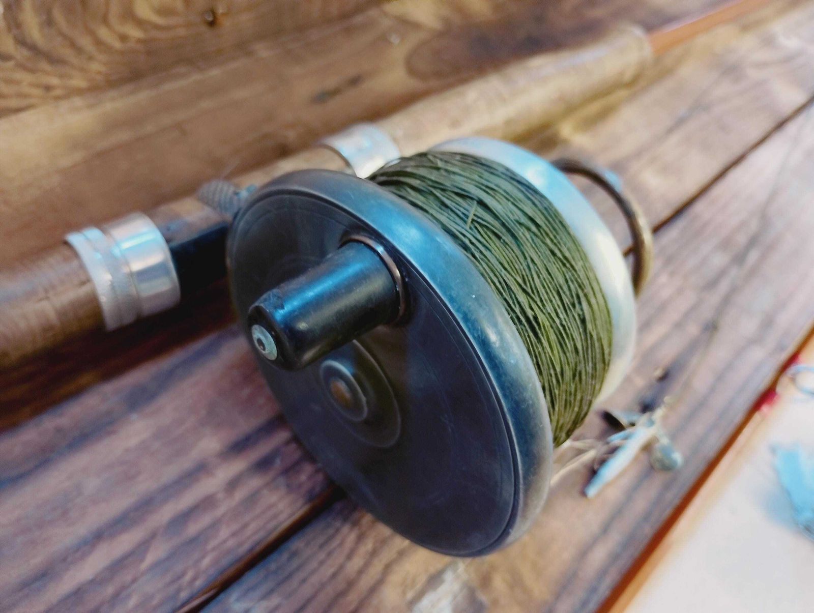 photo for sale Antique Malloch Patent Side Cast Fishing Reel