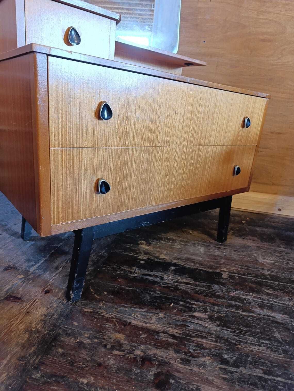Austinsuite Mid Century Teak Dressing Table With Mirror 1960s British Modern photo buy