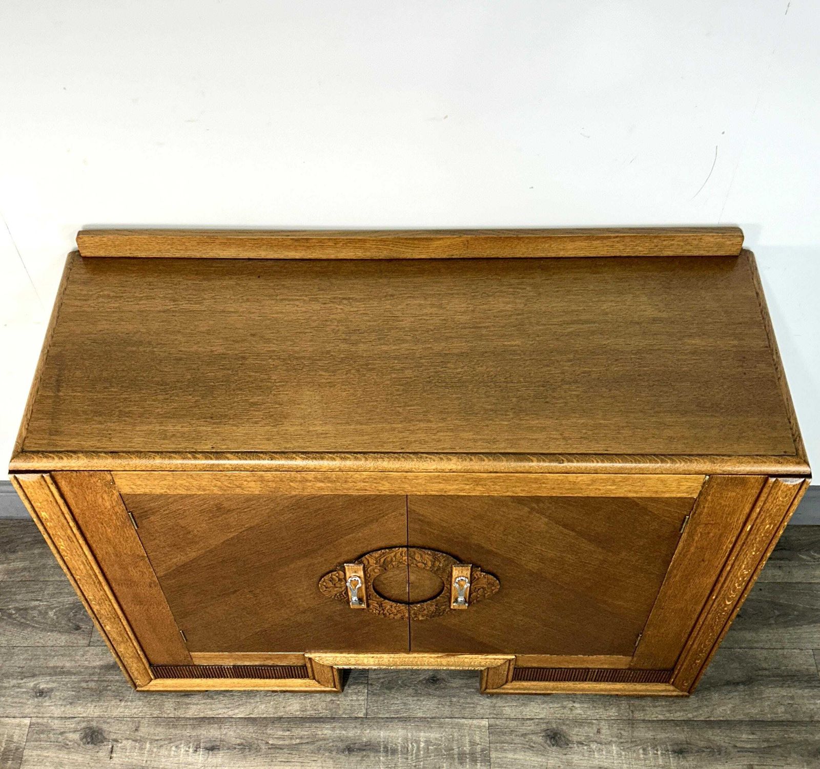 Fab Fully Refinished Art Deco Oak Sideboard/Buffet C1930 photo 445.0