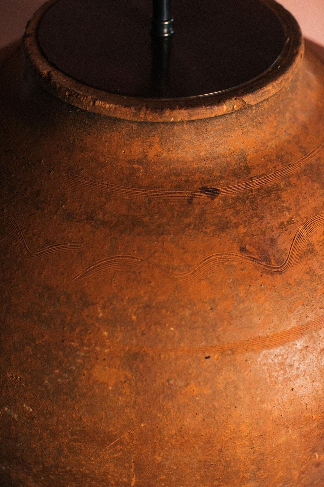Cathedral Clay Monument Lamp photo for sale