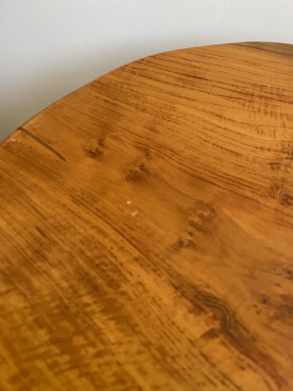Large Chunky Natural Wooden Tree Root Side Table With Thick Solid Top photo for sale