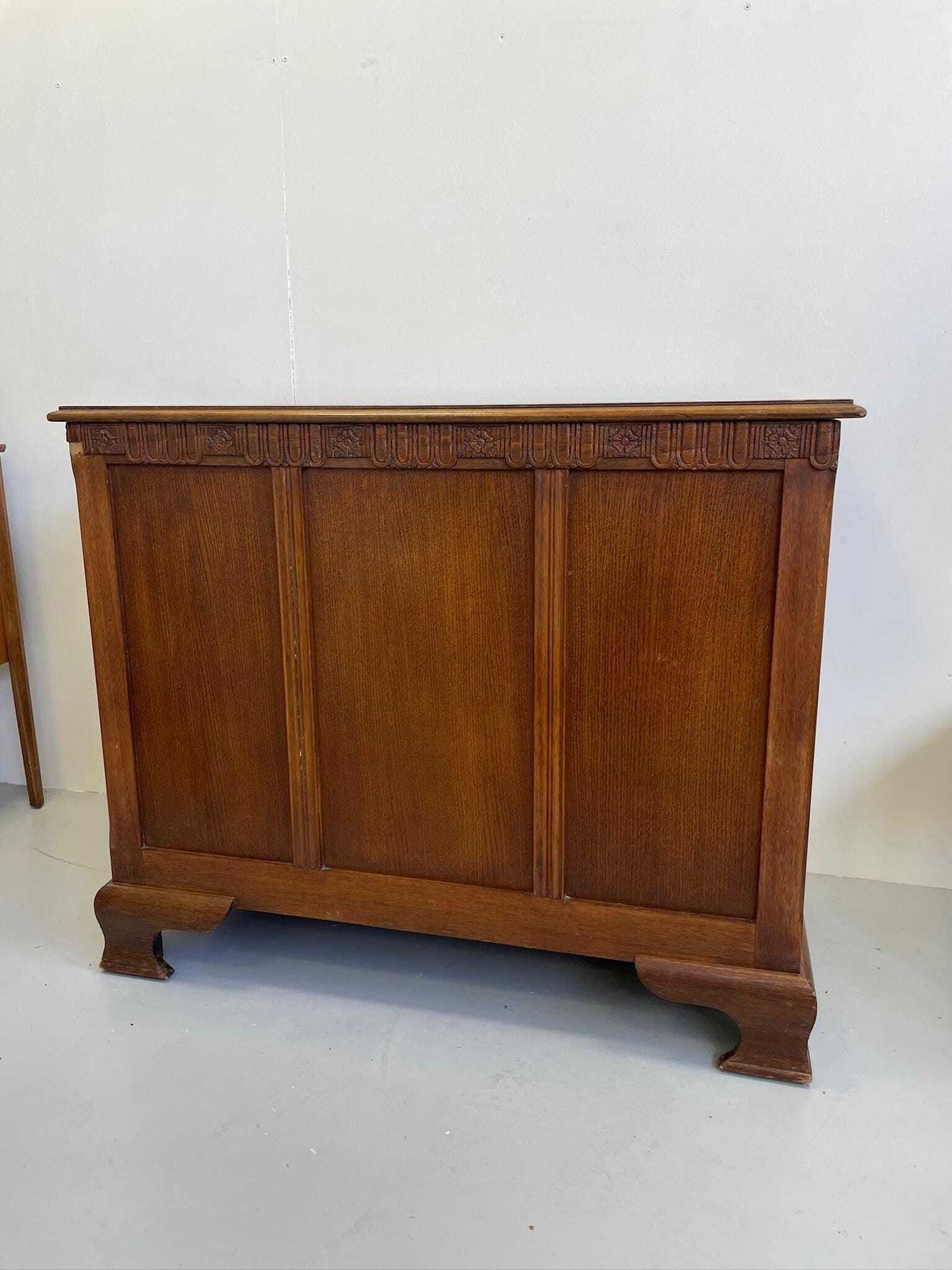Vintage Wooden Ottoman Or Blanket Box Chest Storage photo for sale